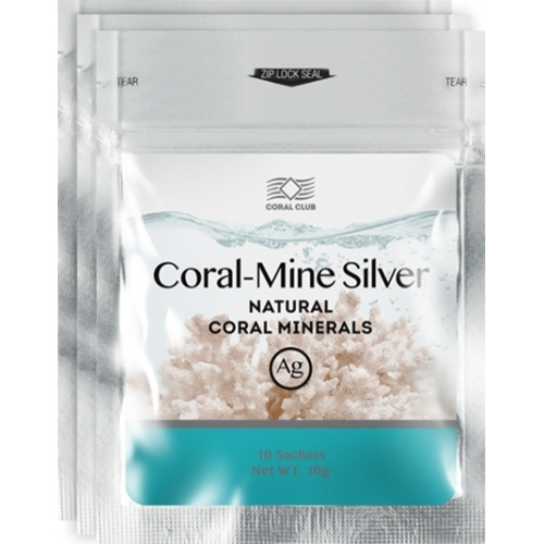 Ūdens-minerālvielu līdzsvars: Koraļļu ūdens Coral-Mine Silver, 30 paciņas