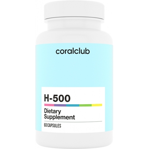 Енергія: Антиоксидант H-500, 60 капсул (Coral Club)